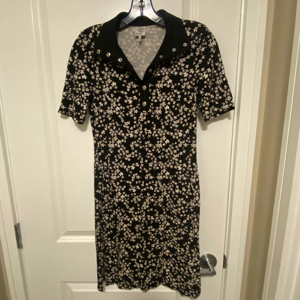 Baum Und Pferdgarten Jace Floral Collar Shirt Dress XS Black White - Picture 7 of 15